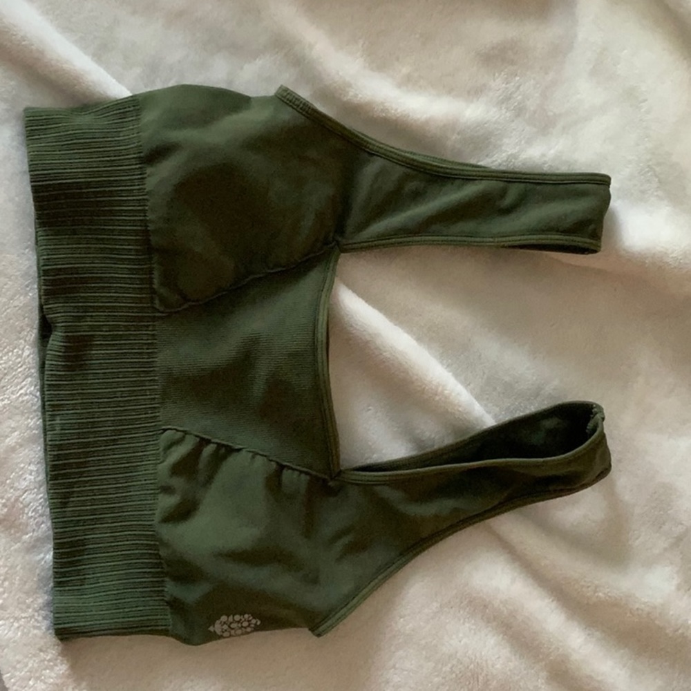 Free people good karma square-neck sports bra